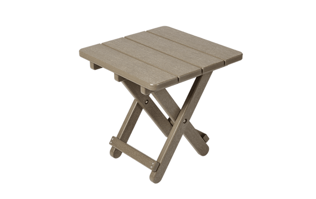 Brown Lakeside Square Small Outdoor Side Table - Keter US